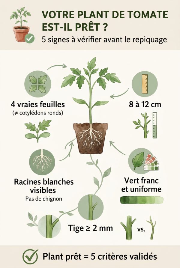 Les signes visuels que vos plants sont prêts