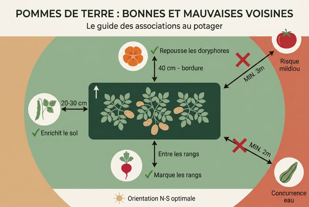 Plantes compagnes favorables et associations à éviter