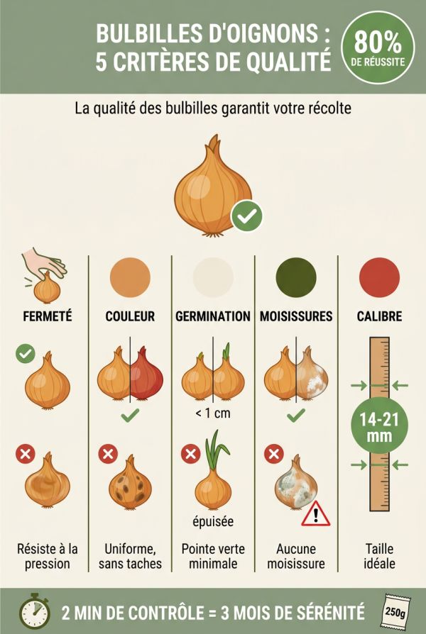 Reconnaître des bulbilles saines avant plantation